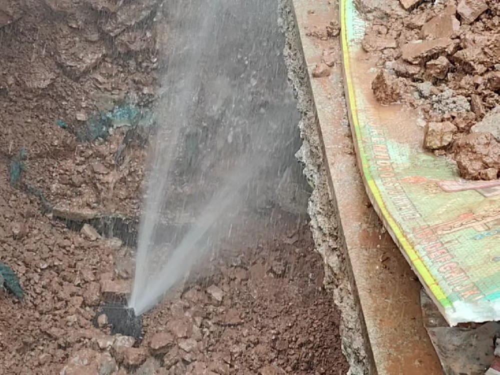 三水区消防水管漏水检测定点开挖